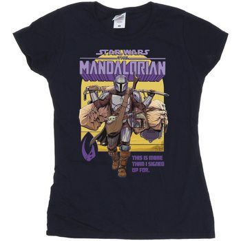 Disney Camiseta manga larga The Mandalorian More Than I Signed Up For para mujer