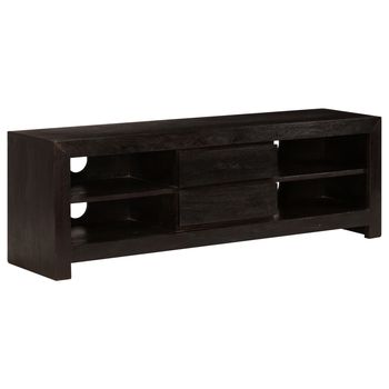 vidaXL Mueble para TV madera maciza acacia marrón oscuro 120x30x40 cm