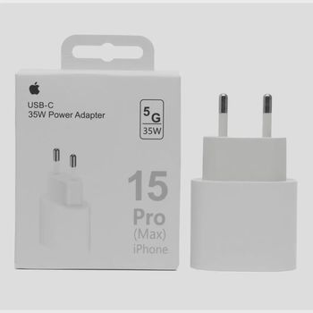 Cargador Apple USB-C de 35W - Carga Rápida y Eficiente para iPhone y iPad Pro - Sin Cable -