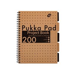 Pukka Kraft A4 Project Book (4 Packs of 3)