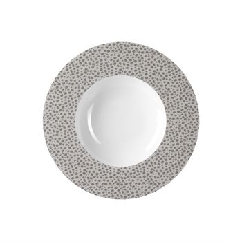 Plato de sopa (x6) porcelena platine