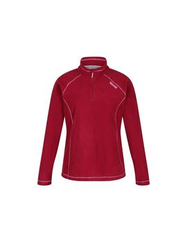 Forro polar regatta montes lightweight half-zip w red