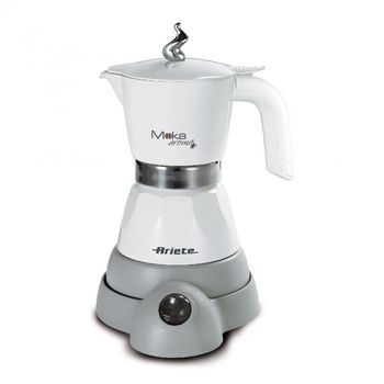 Ariete Moka Aroma Cafetera Eléctrica 4 Tazas 400W Gris/Blanco