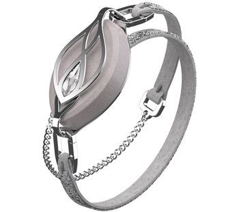 BELLABEAT Leaf Crystal Fitness Tracker with Crystal Bracelet - Swarovski Silver, Silver