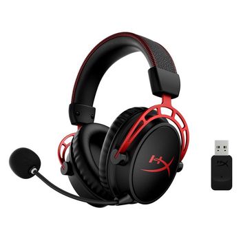 HyperX Cloud Alpha Wireless Auriculares Gaming Inalámbricos PC Negro/Rojo