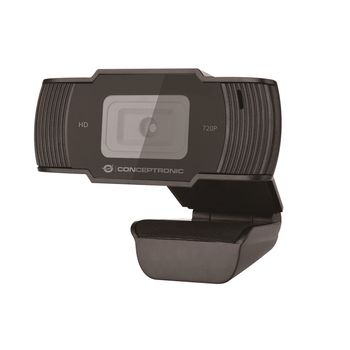 Webcam Hd Conceptronic Amdis05B / 720P ( 1080 Interpolado) / Usb 2.0 / 30 Fps / Angulo Vision 68º / Microfono Integrado