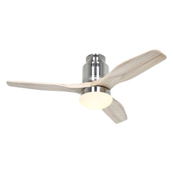 CasaFan Aerodynamix Eco 112 Ventilador de Techo Motor DC con Luz y Mando 112cm Madera Natural