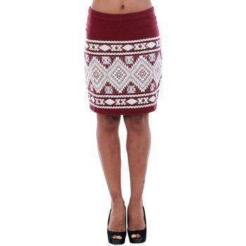 Vero Moda Falda 10166432 VMBLINGY N/W MINI SKIRT DNM V ZINFANDEL/SNOW WHITE para mujer