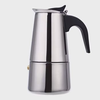 Cafetera de acero inoxidable para uso en el hogar, Cafetera italiana Moka, cafetera expreso,