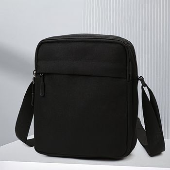 Bolso cruzado de tela Oxford mini, bolso cuadrado de varias capas, bolso de hombro casual para uso diario