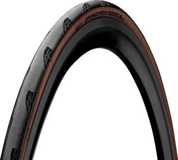 Continental Grand Prix 5000 S TR Road Tyre, Black/Tan Wall