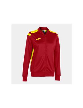 Chaqueta de futbol joma championship vi mujer rojo blanco