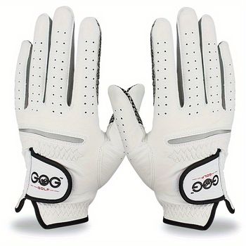 Guantes De Golf Para Hombre, De Piel De Oveja Antideslizantes, Para La Mano Izquierda O Derecha