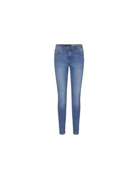 Pantalón vero moda tanya piping jeans vi349 medium blue denim muj