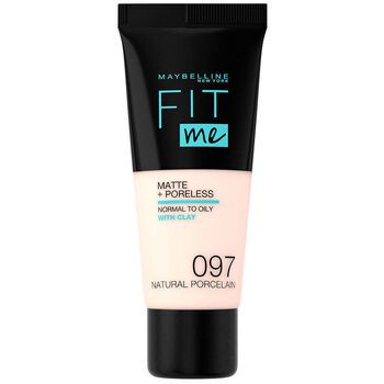 Maybelline New York Base de maquillaje Fit Me! Foundation Matte+poreless 97-natural Porcelain para mujer