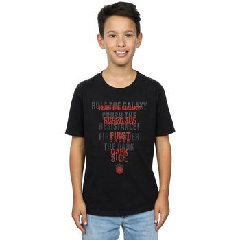 Disney Tops y Camisetas The Last Jedi Dark Side Echo para niño