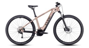 Cube reaction hybrid performance 625 mtb rigida electrica shimano alivio 9s 625 wh 27 5   marron metalizado