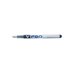 Pilot Blue Ink/White Barrel VPen Disposable Fountain Pen (12 Pack)