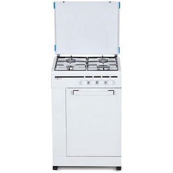 Nevir NVR-CB4P Cocina de Gas 4 Zonas con Portabombona 50cm Blanco