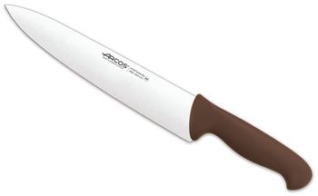 Cuchillo cocinero de acero inoxidable nitrum de 250 mm mango marrón