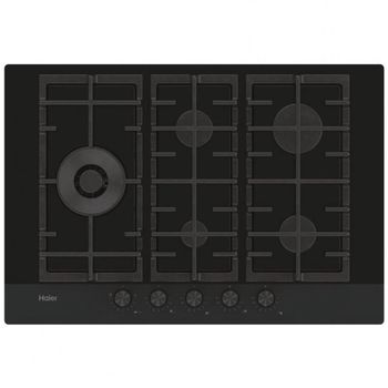 Haier HAVG7WL4HB Placa de Gas 5 Zonas 75cm Negro