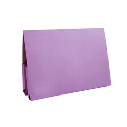 Exacompta Guildhall Double Pocket Legal Wallet Foolscap Mauve Pack 25