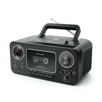 Muse M-182 RDC Radio Casstte con CD Negro