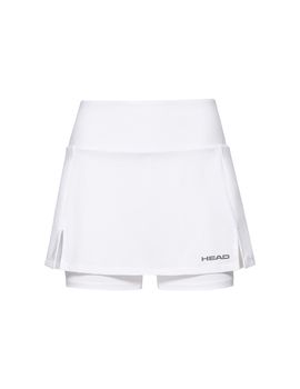 Falda de tenis head club basic blanco mujer