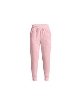 Pantalones largos rosa under armour rival fleece niña