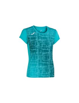 Camiseta manga corta joma elite viii mujer/niña turquesa