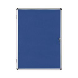 Bi-Office Enclore Lockable Board  Blue F