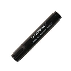 Q-Connect Jumbo Permanent Marker Pen Chisel Tip Black Pk 10 - KF00270