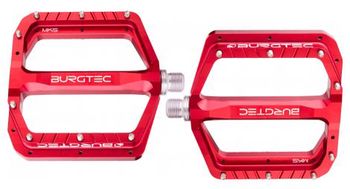 Pedales planos burgtec penthouse mk5 race rojo