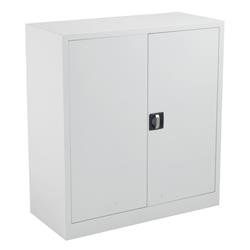 Legato Steel Double Door Cupboard 1000mm - White Ref TCSDDC1000WH