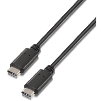 Nanocable Cable USB 2.0 Tipo C a USB Tipo C Macho/Macho 1m Negro